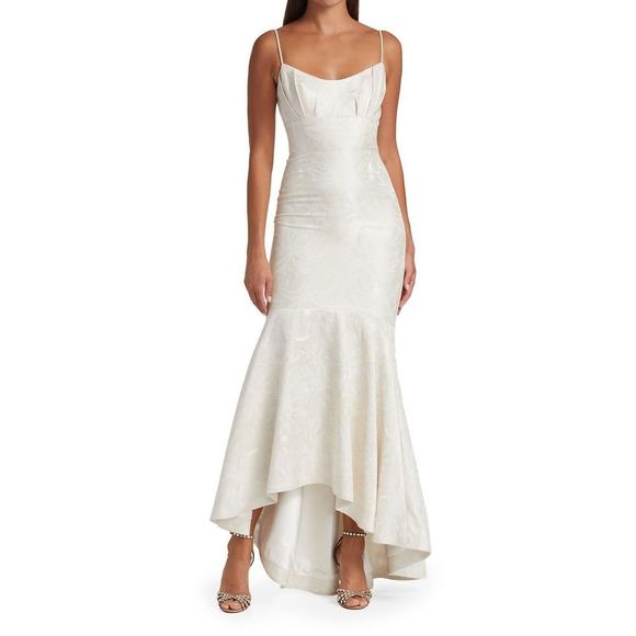 ML Monique Lhuillier
Faux Pearl Strap Gown - Picture 1 of 10